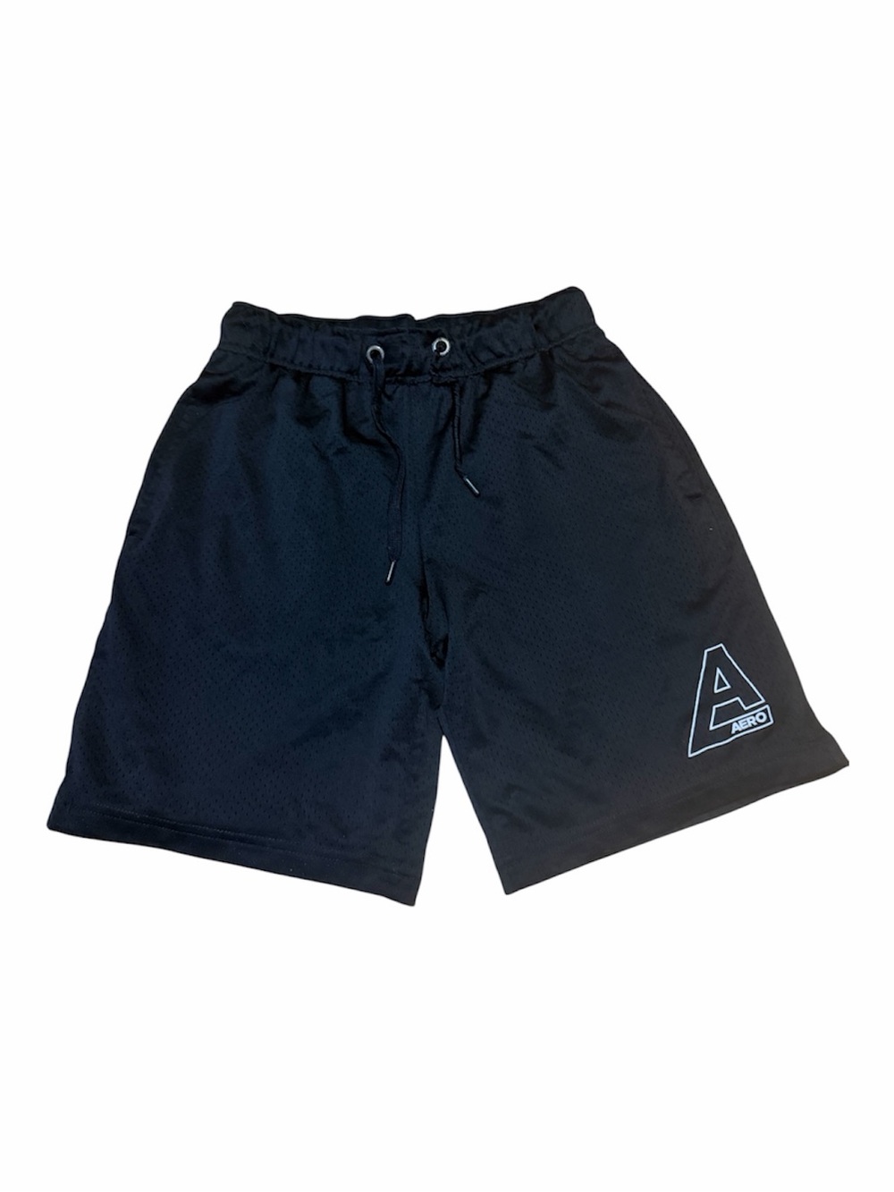 Aeropostale Black Men's Athletic Mesh Shorts with Logo